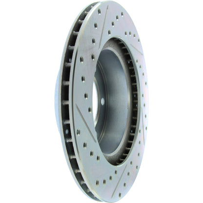 StopTech Select Sport Drilled And Slotted Brake Rotor; Front Left