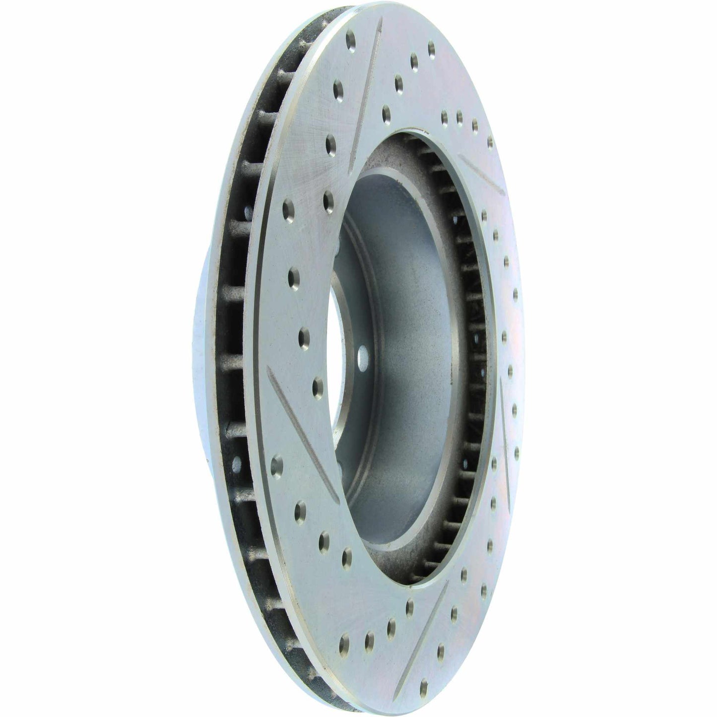 StopTech Select Sport Drilled And Slotted Brake Rotor; Front Left