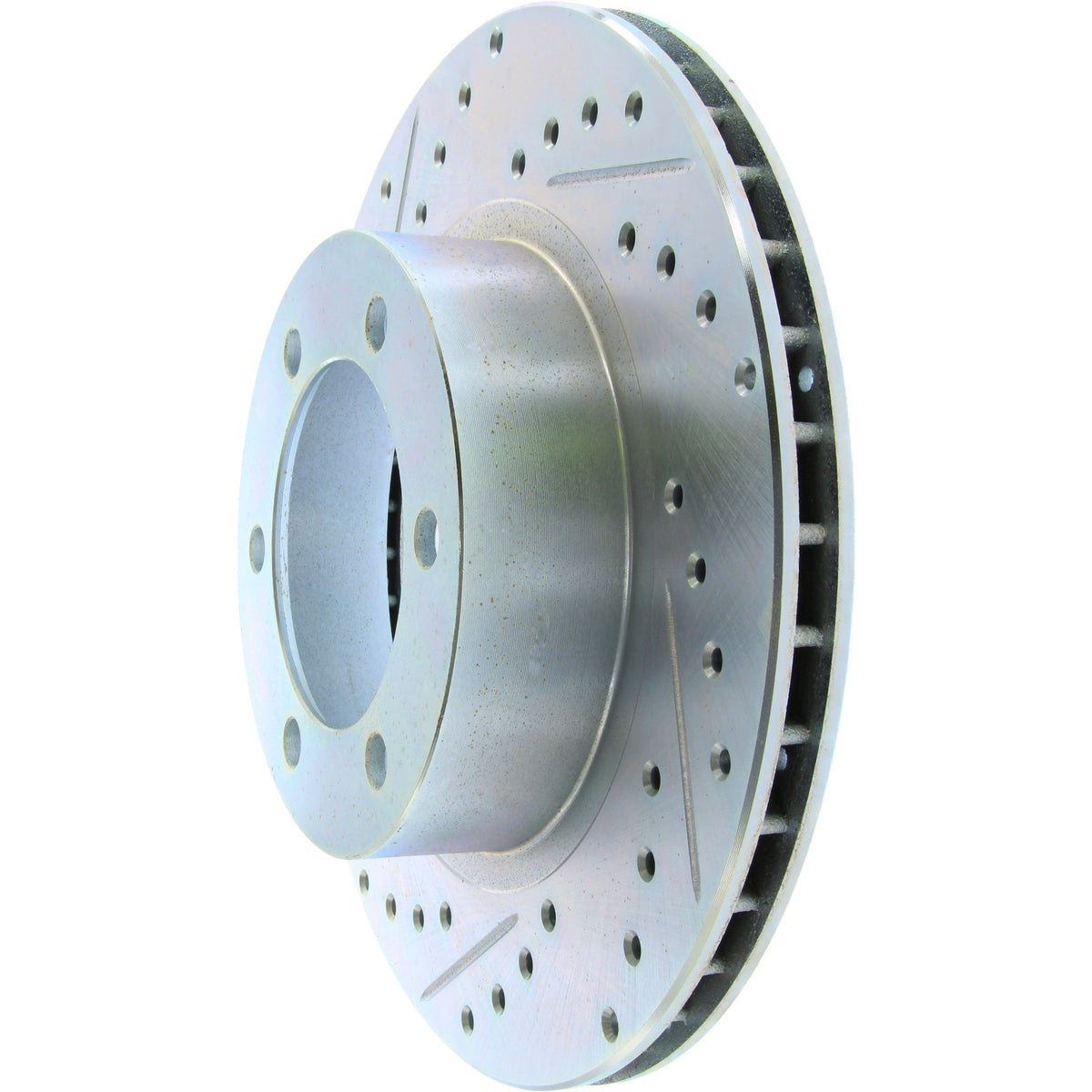 StopTech Select Sport Drilled And Slotted Brake Rotor; Front Right
