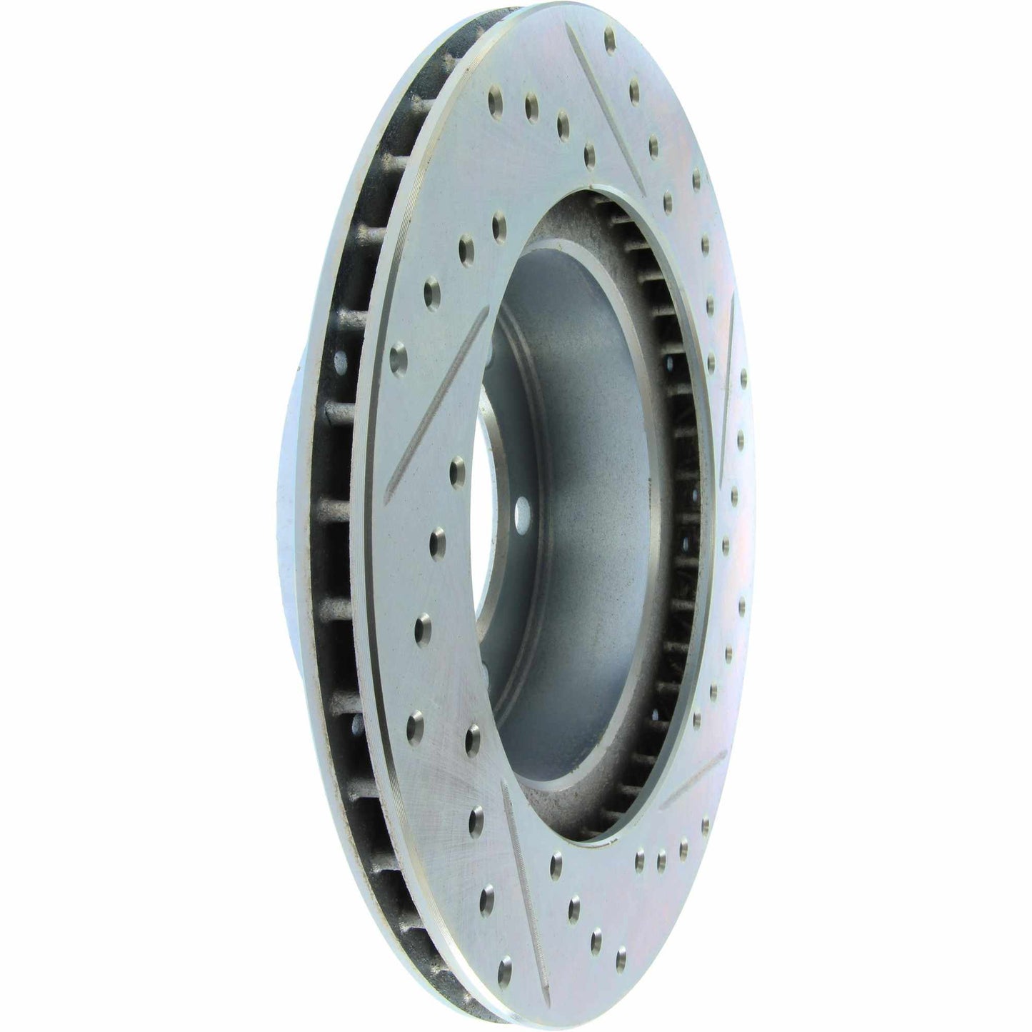 StopTech Select Sport Drilled And Slotted Brake Rotor; Front Right