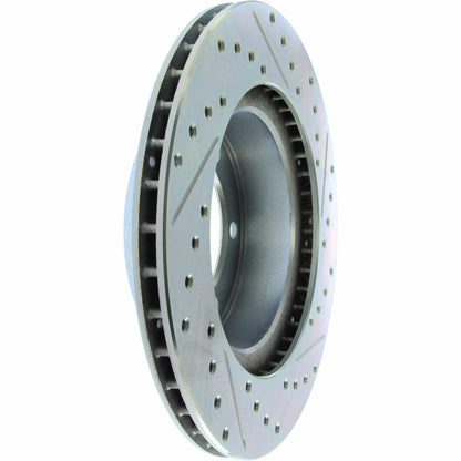 StopTech Select Sport Drilled And Slotted Brake Rotor; Front Right
