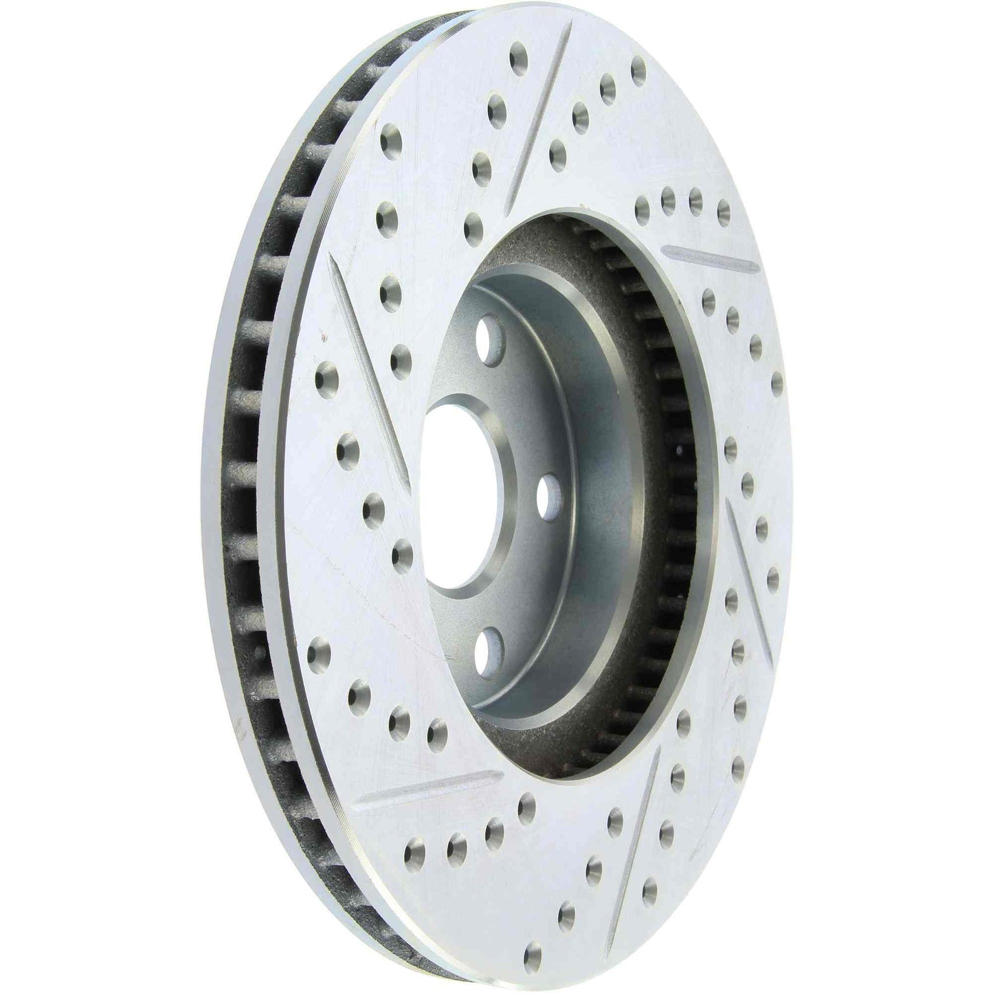 StopTech Select Sport Drilled And Slotted Brake Rotor; Front Left