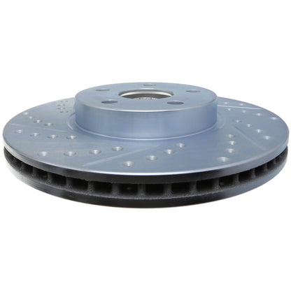 StopTech Select Sport Drilled And Slotted Brake Rotor; Front Right