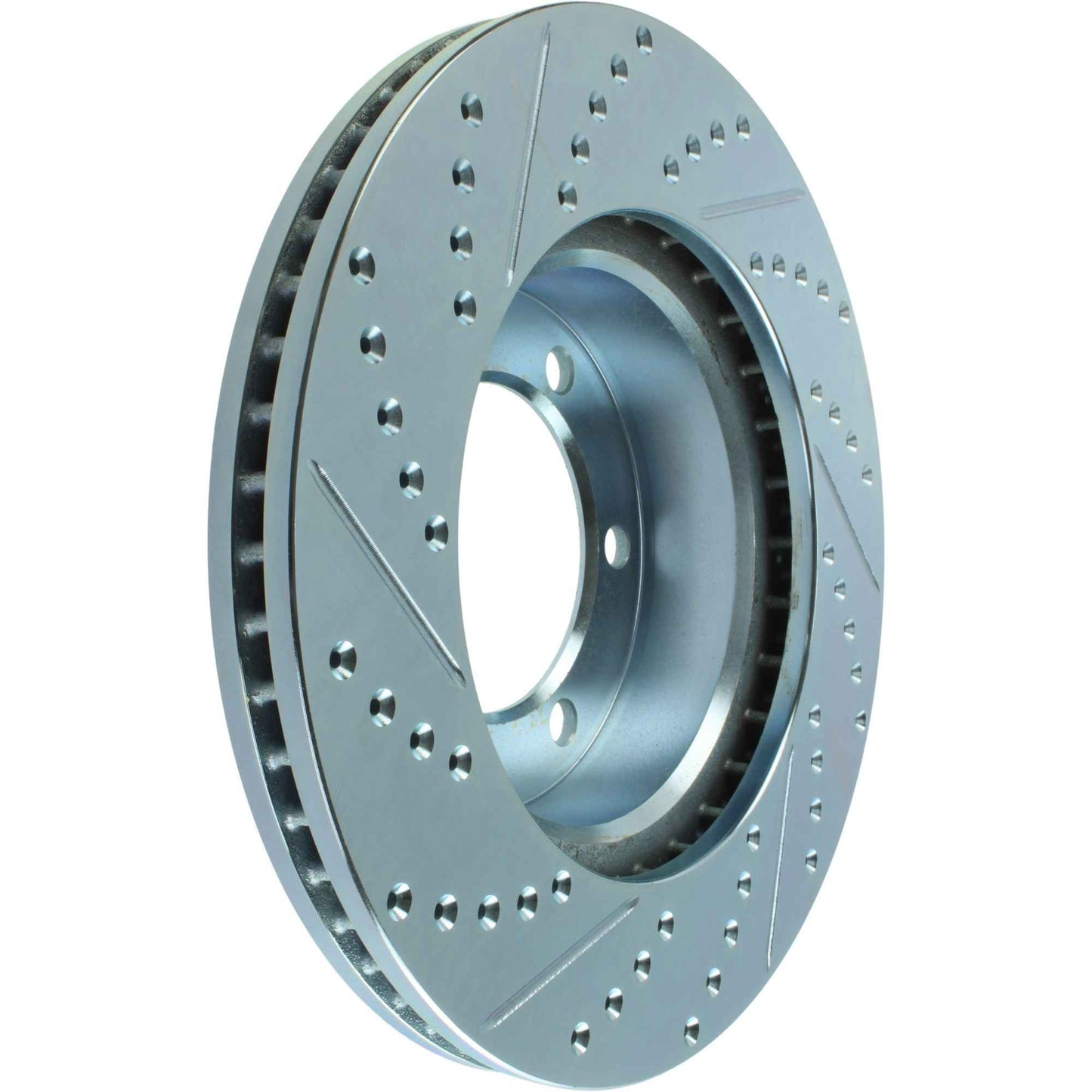 StopTech Select Sport Drilled And Slotted Brake Rotor; Front Left