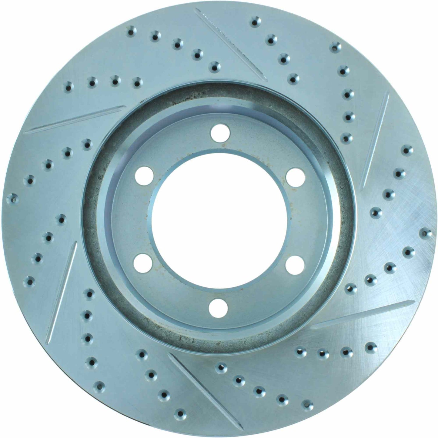 StopTech Select Sport Drilled And Slotted Brake Rotor; Front Right