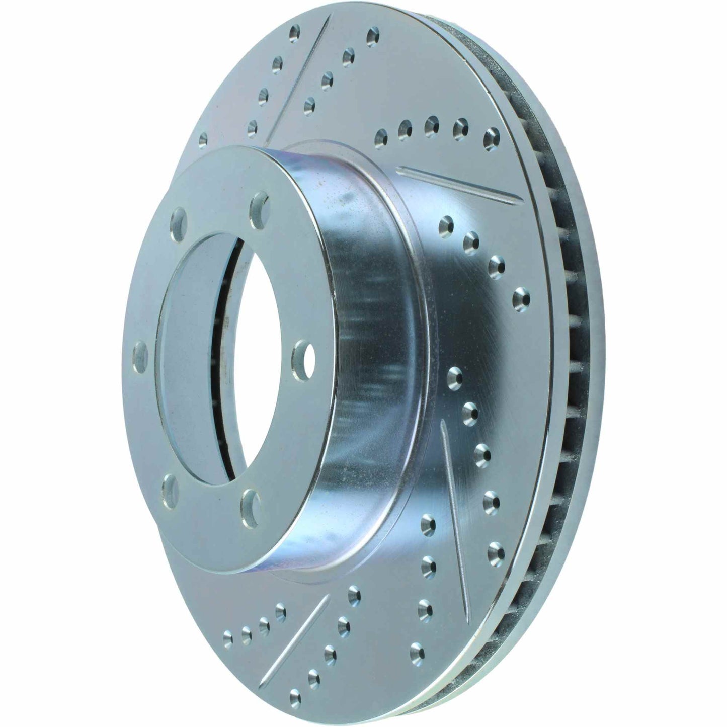 StopTech Select Sport Drilled And Slotted Brake Rotor; Front Right