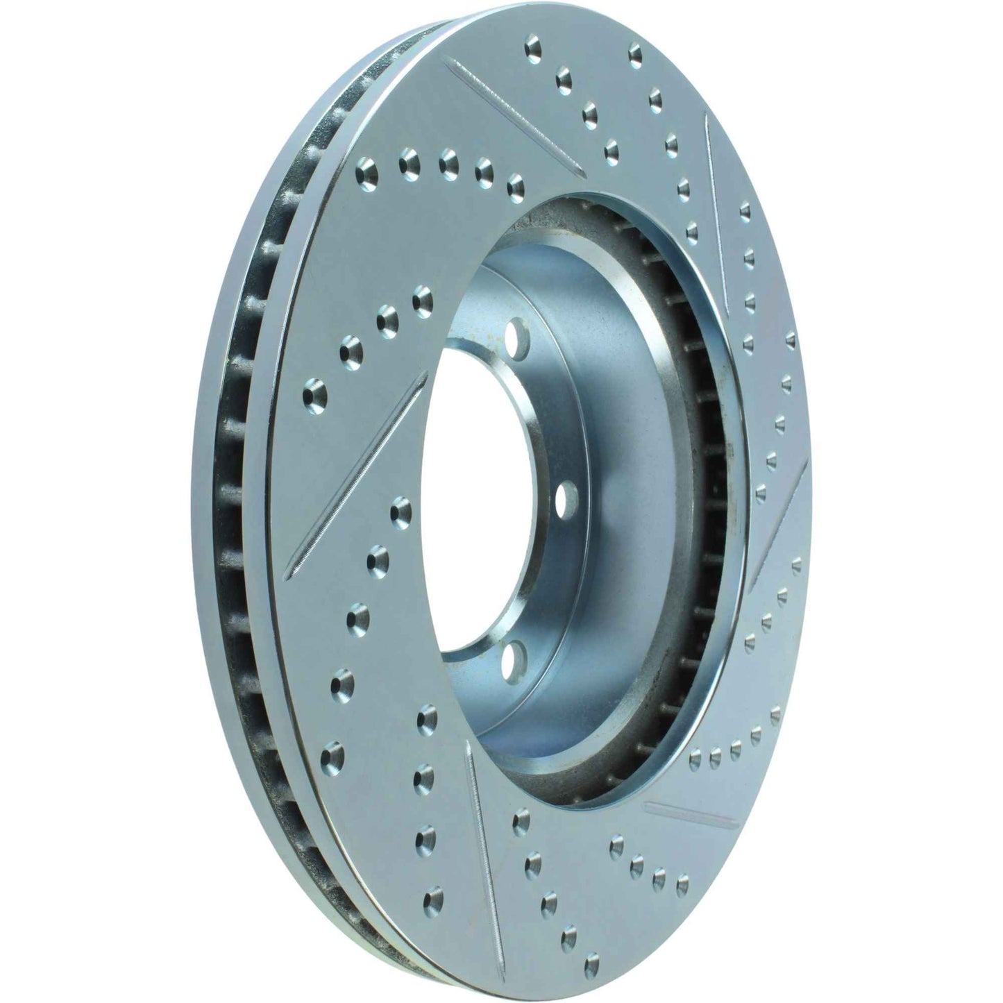 StopTech Select Sport Drilled And Slotted Brake Rotor; Front Right