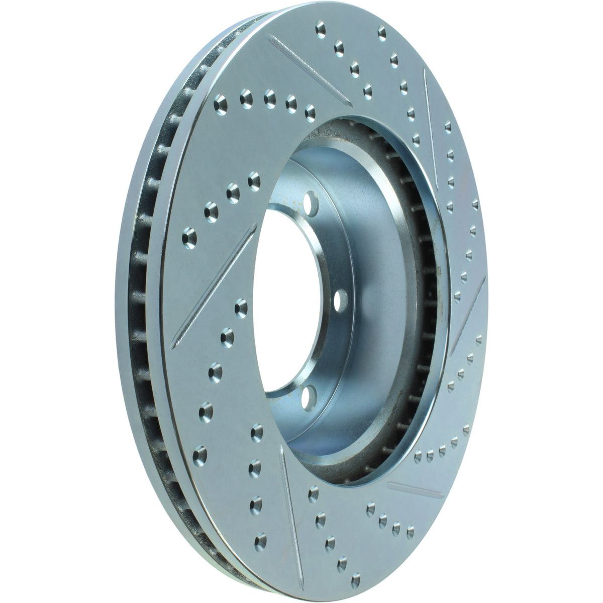 StopTech Select Sport Drilled And Slotted Brake Rotor; Front Right