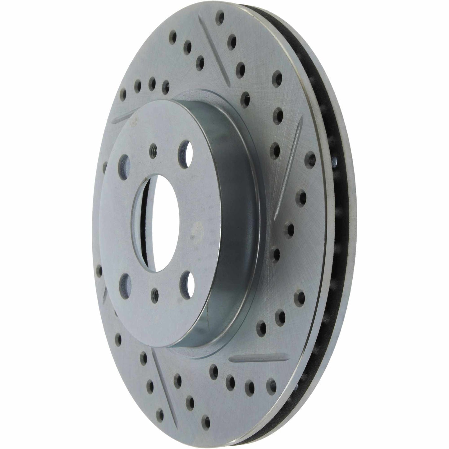 StopTech Select Sport Drilled And Slotted Brake Rotor; Front Left