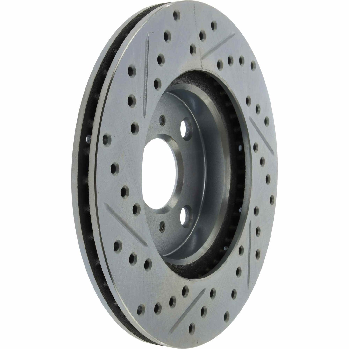 StopTech Select Sport Drilled And Slotted Brake Rotor; Front Left