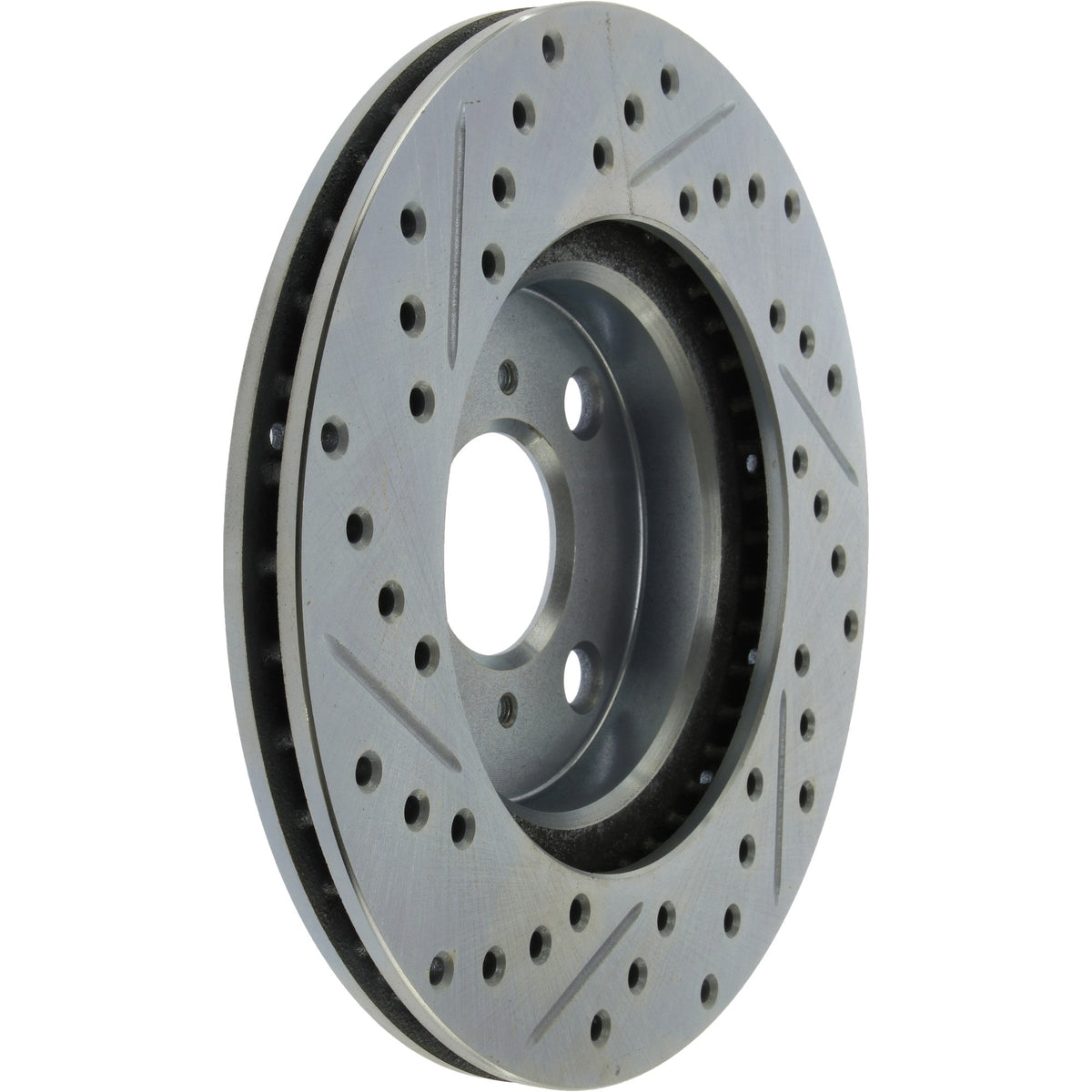 StopTech Select Sport Drilled And Slotted Brake Rotor; Front Left