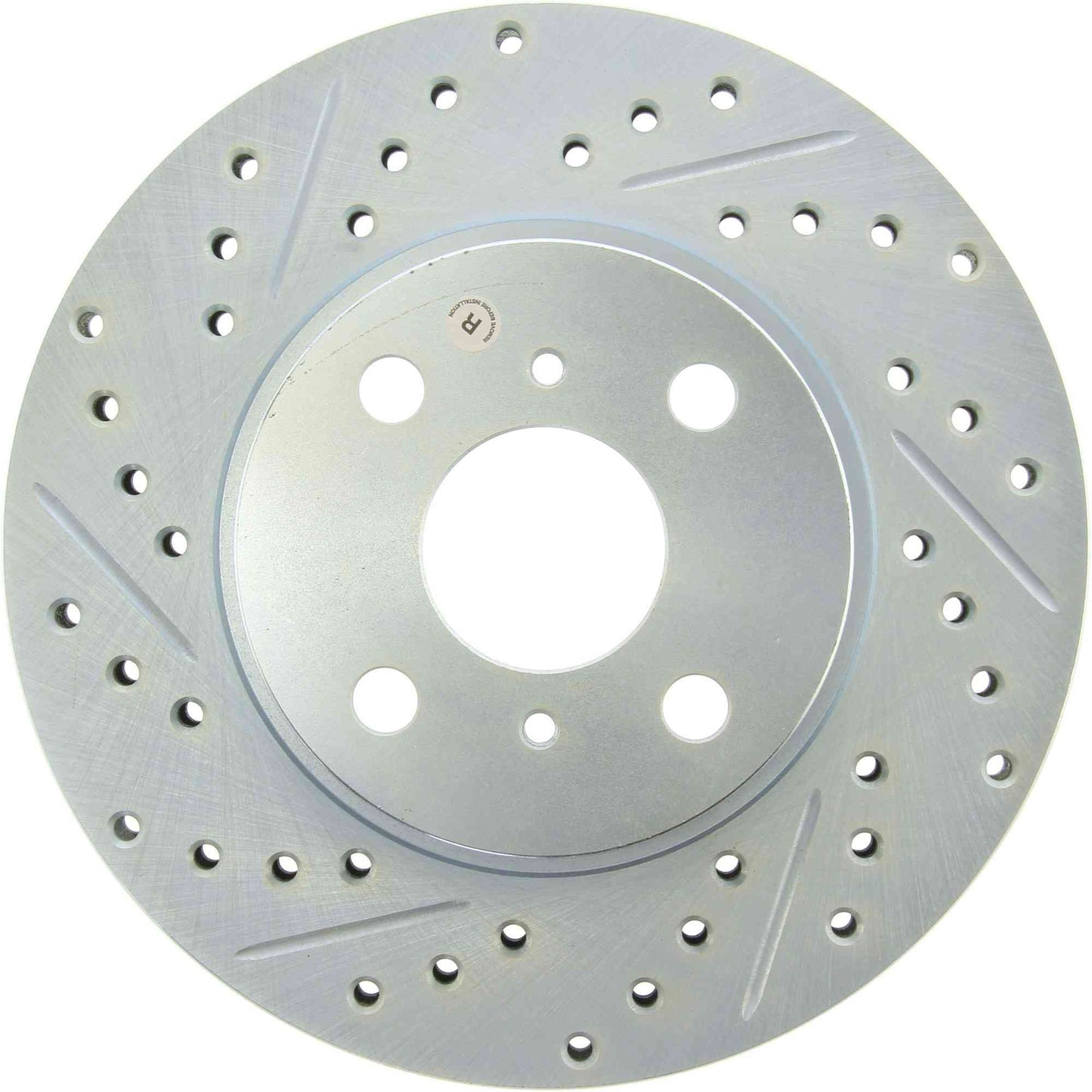 StopTech Select Sport Drilled And Slotted Brake Rotor; Front Right