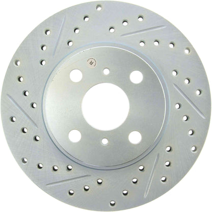 StopTech Select Sport Drilled And Slotted Brake Rotor; Front Right