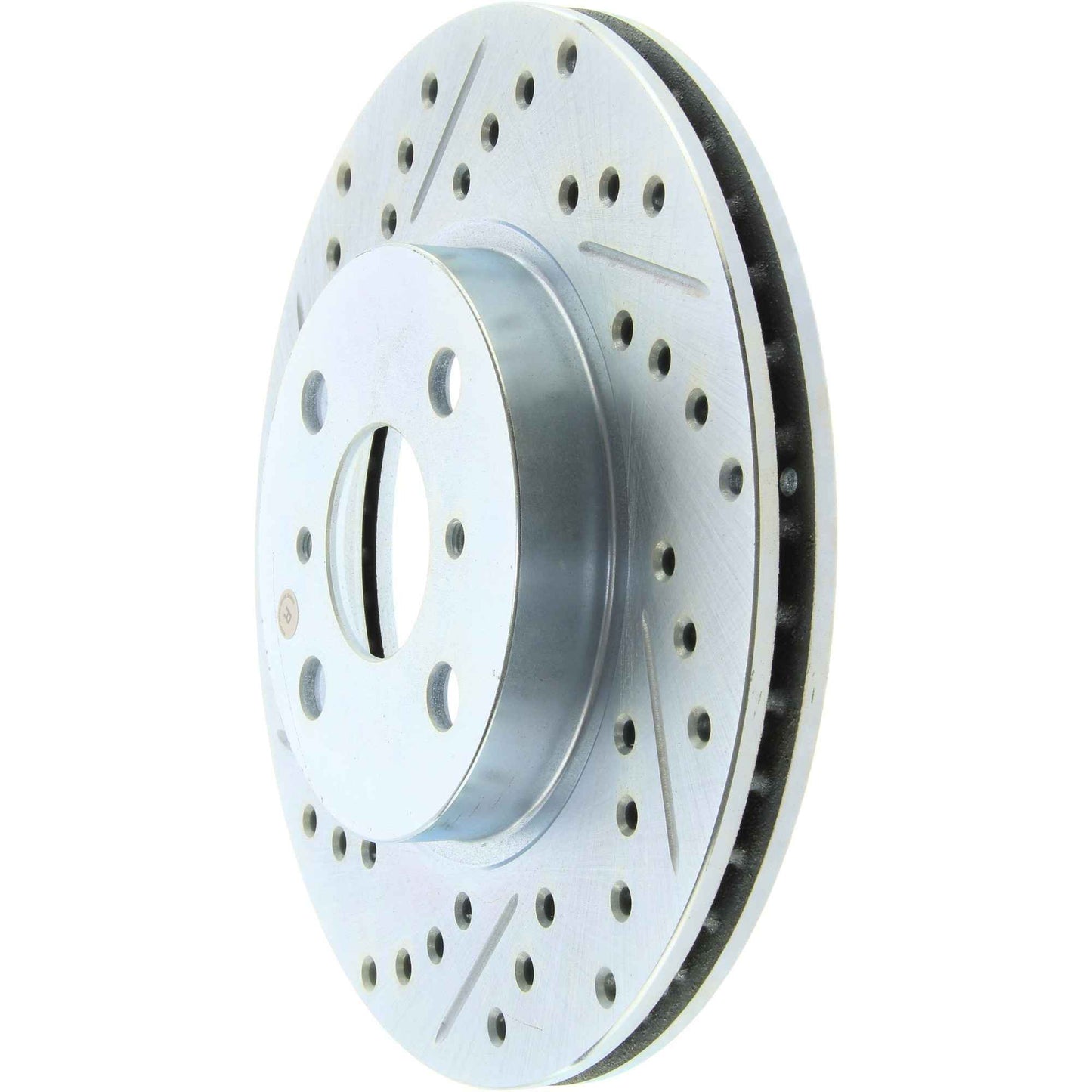 StopTech Select Sport Drilled And Slotted Brake Rotor; Front Right