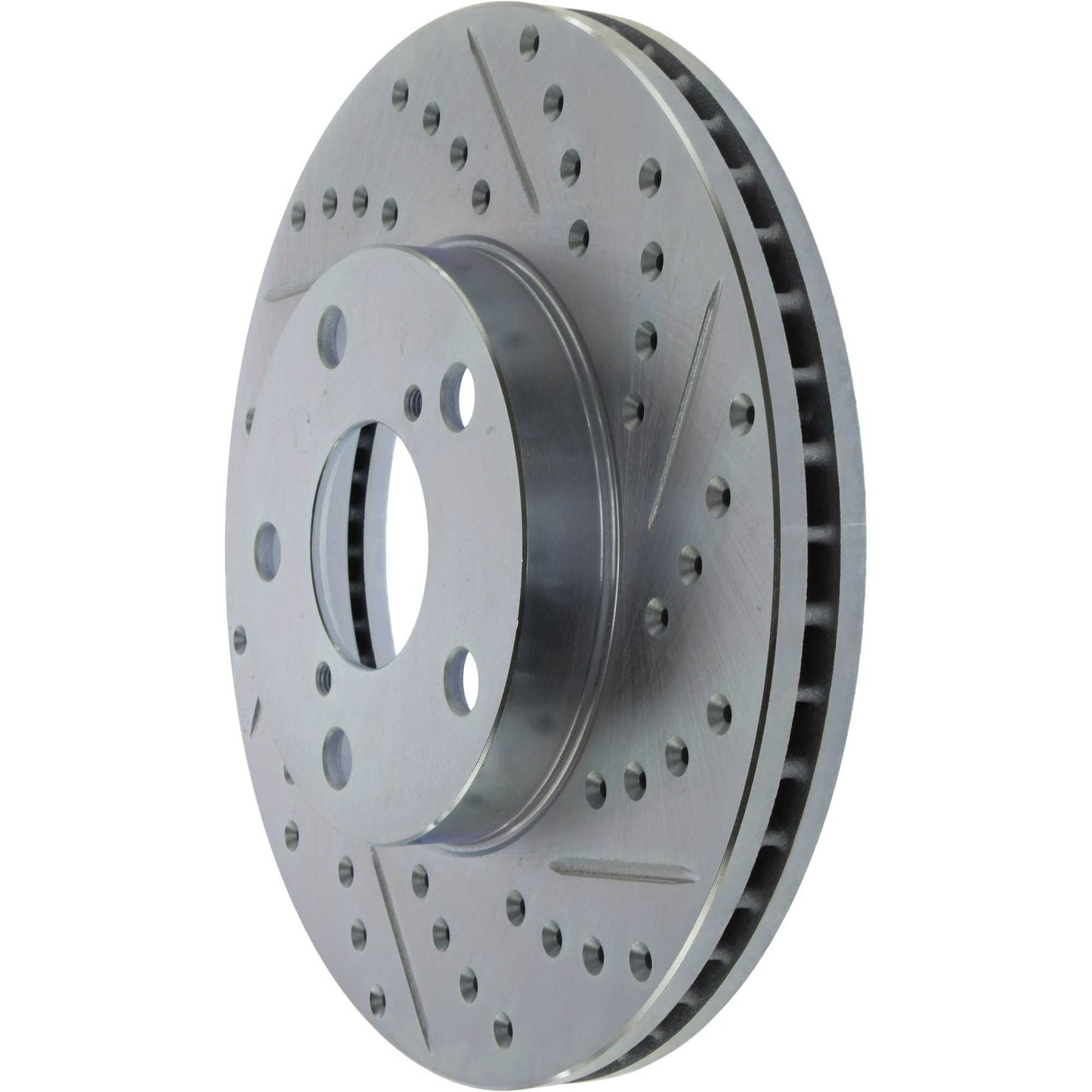 StopTech Select Sport Drilled And Slotted Brake Rotor; Front Left