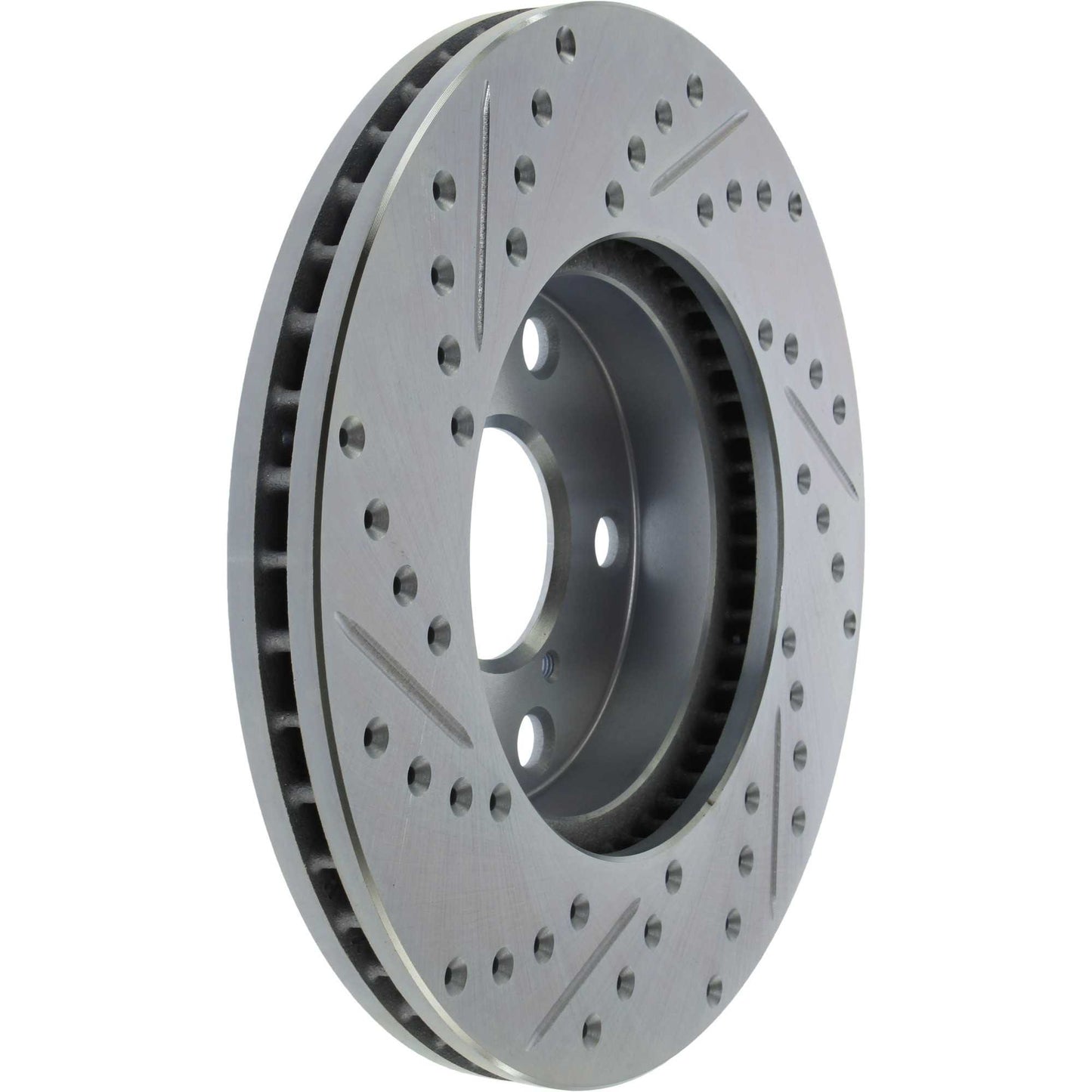 StopTech Select Sport Drilled And Slotted Brake Rotor; Front Left