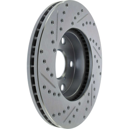 StopTech Select Sport Drilled And Slotted Brake Rotor; Front Left