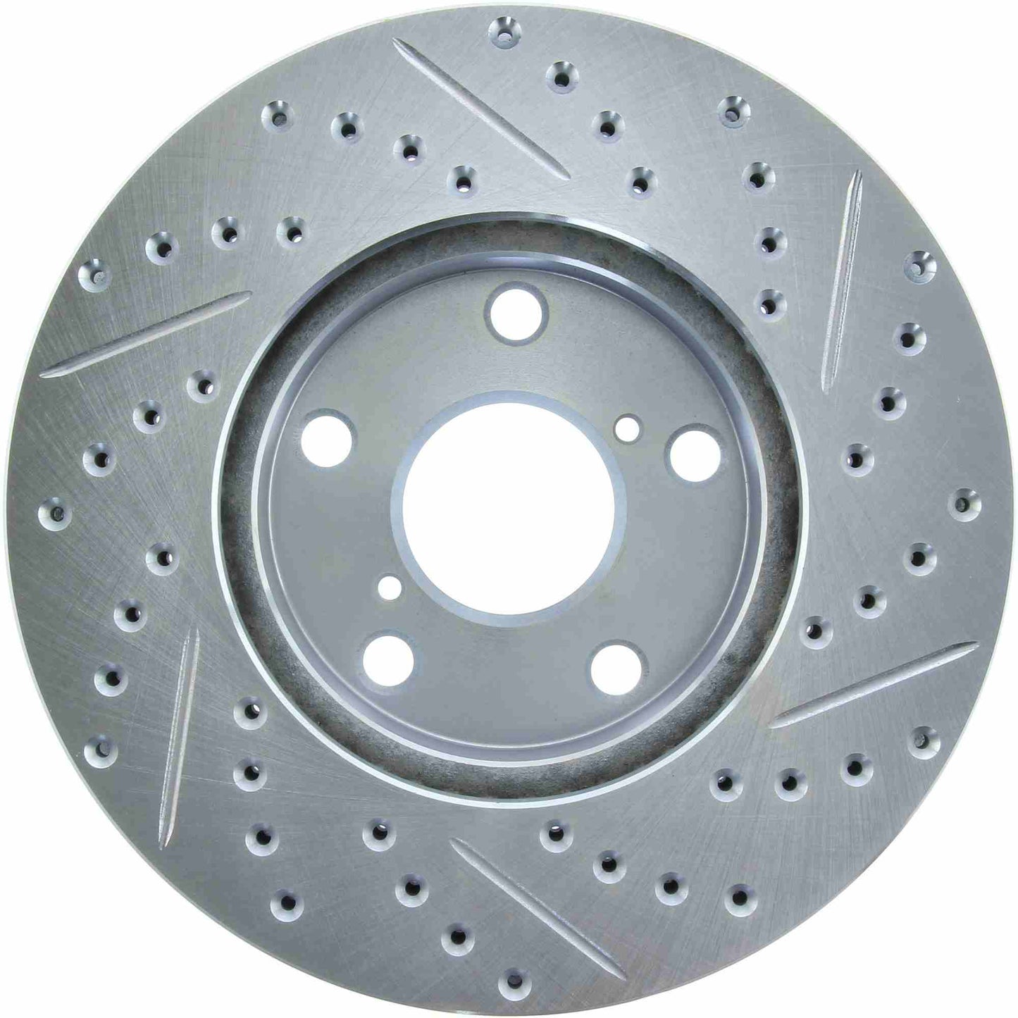 StopTech Select Sport Drilled And Slotted Brake Rotor; Front Right