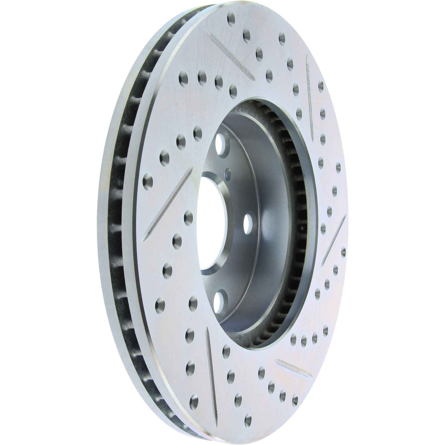 StopTech Select Sport Drilled And Slotted Brake Rotor; Front Right