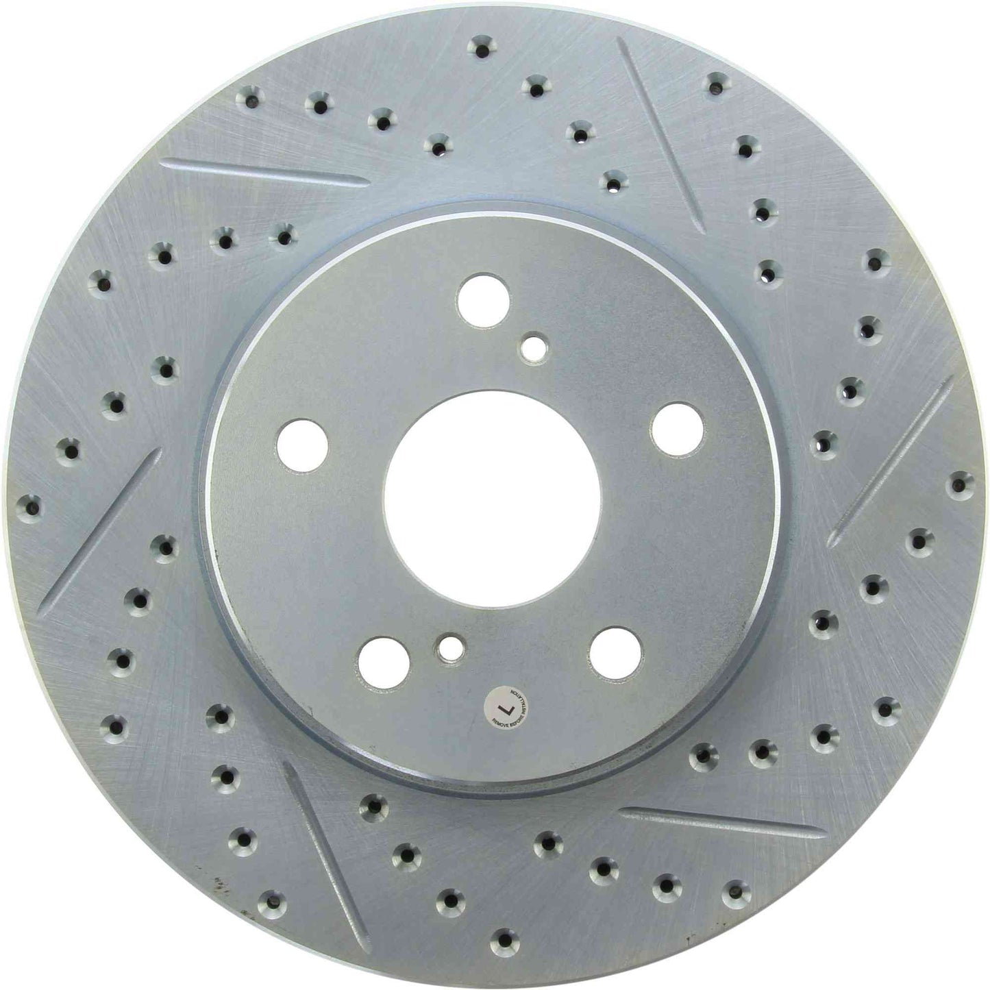 StopTech Select Sport Drilled And Slotted Brake Rotor; Front Left