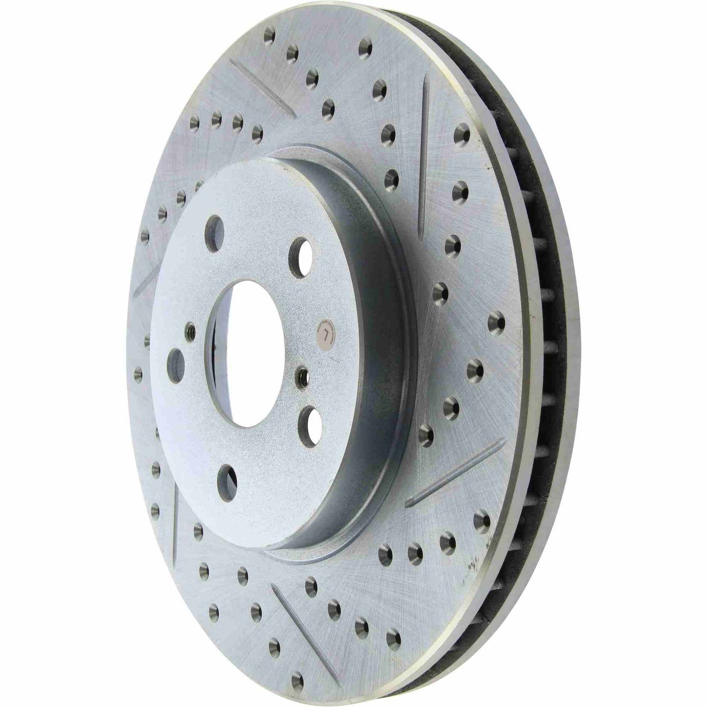 StopTech Select Sport Drilled And Slotted Brake Rotor; Front Left