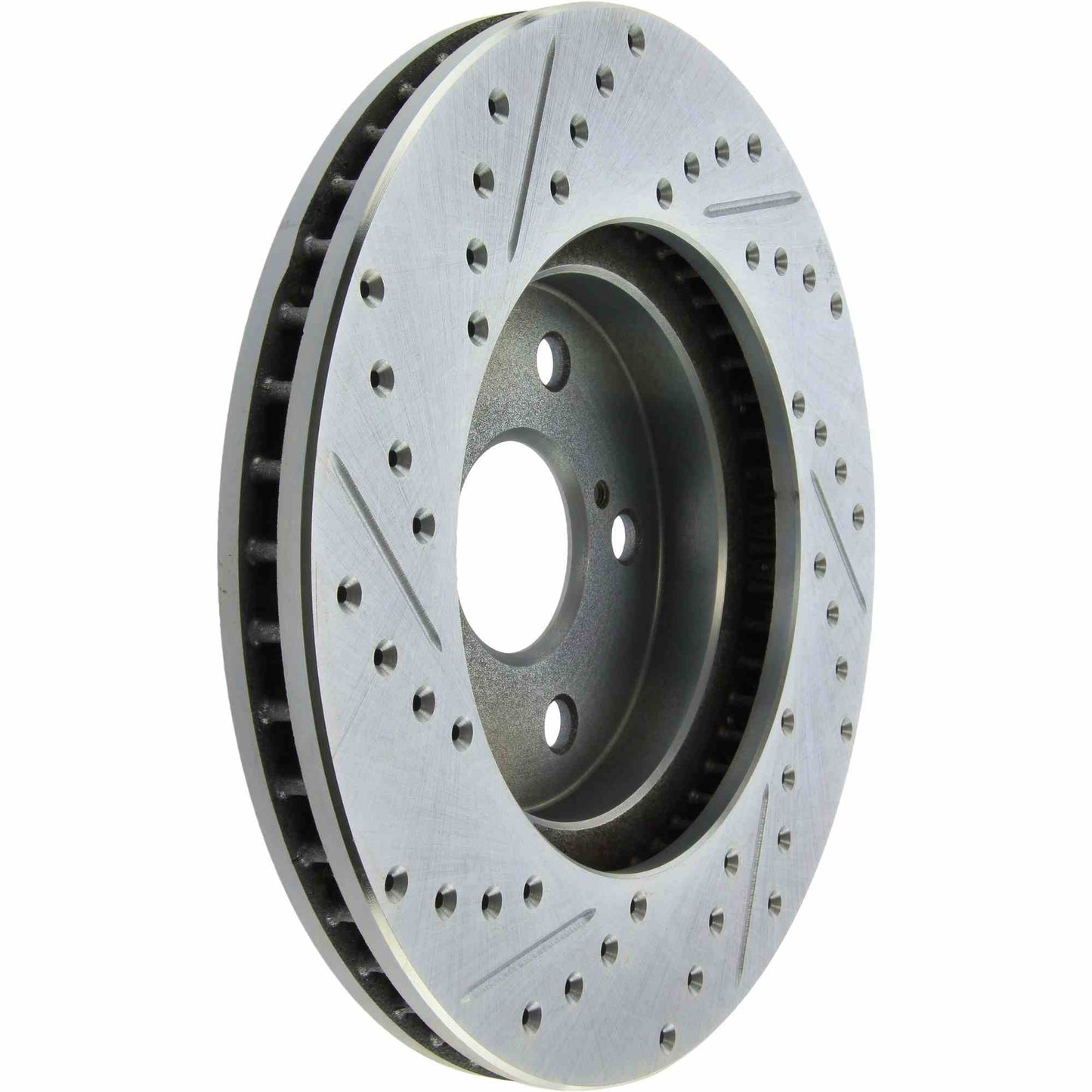 StopTech Select Sport Drilled And Slotted Brake Rotor; Front Left