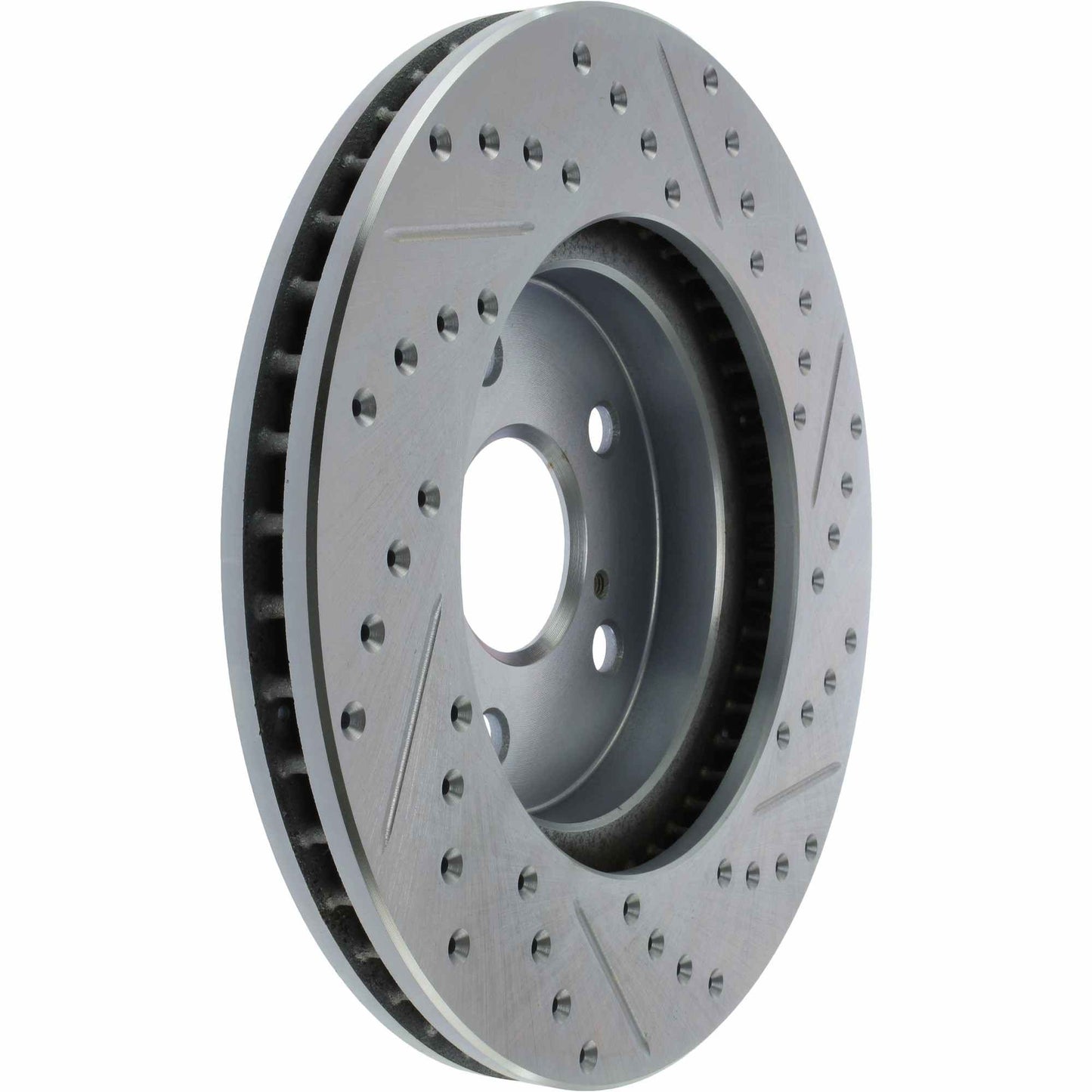 StopTech Select Sport Drilled And Slotted Brake Rotor; Front Right