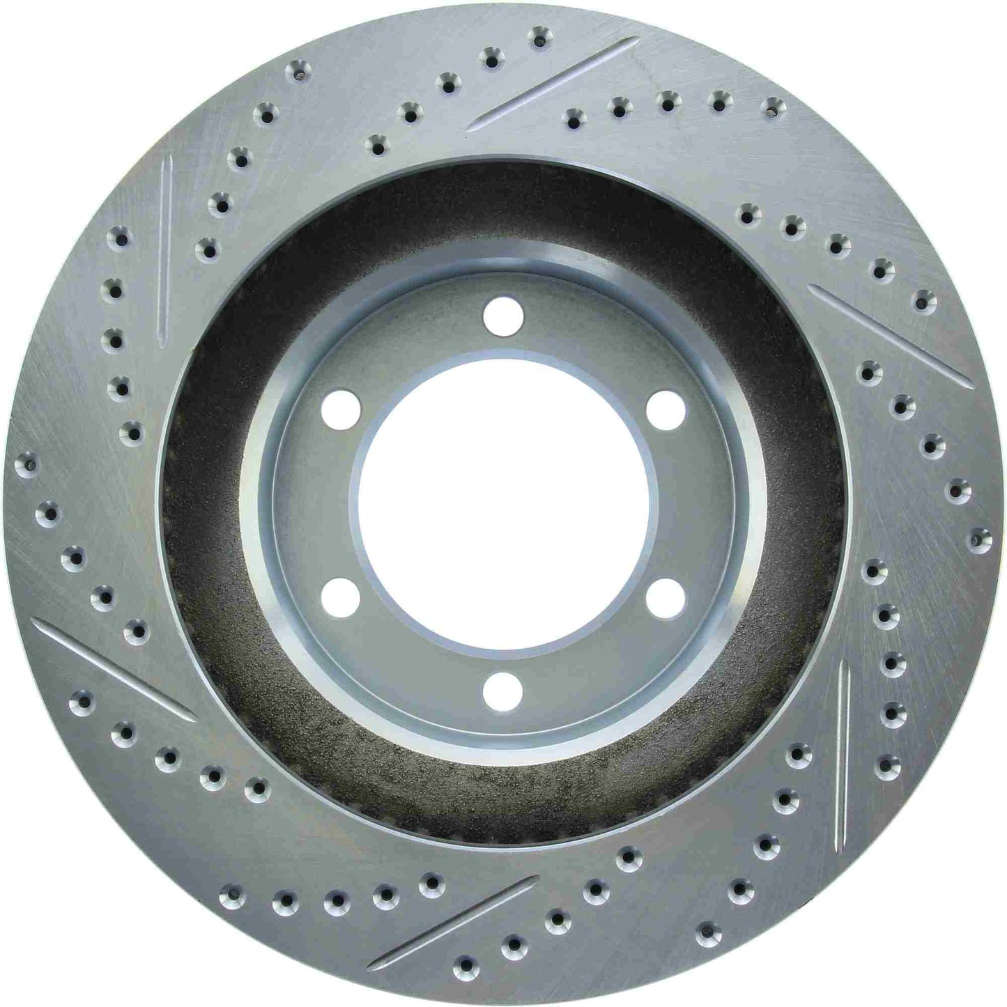 StopTech Select Sport Drilled And Slotted Brake Rotor; Front Left
