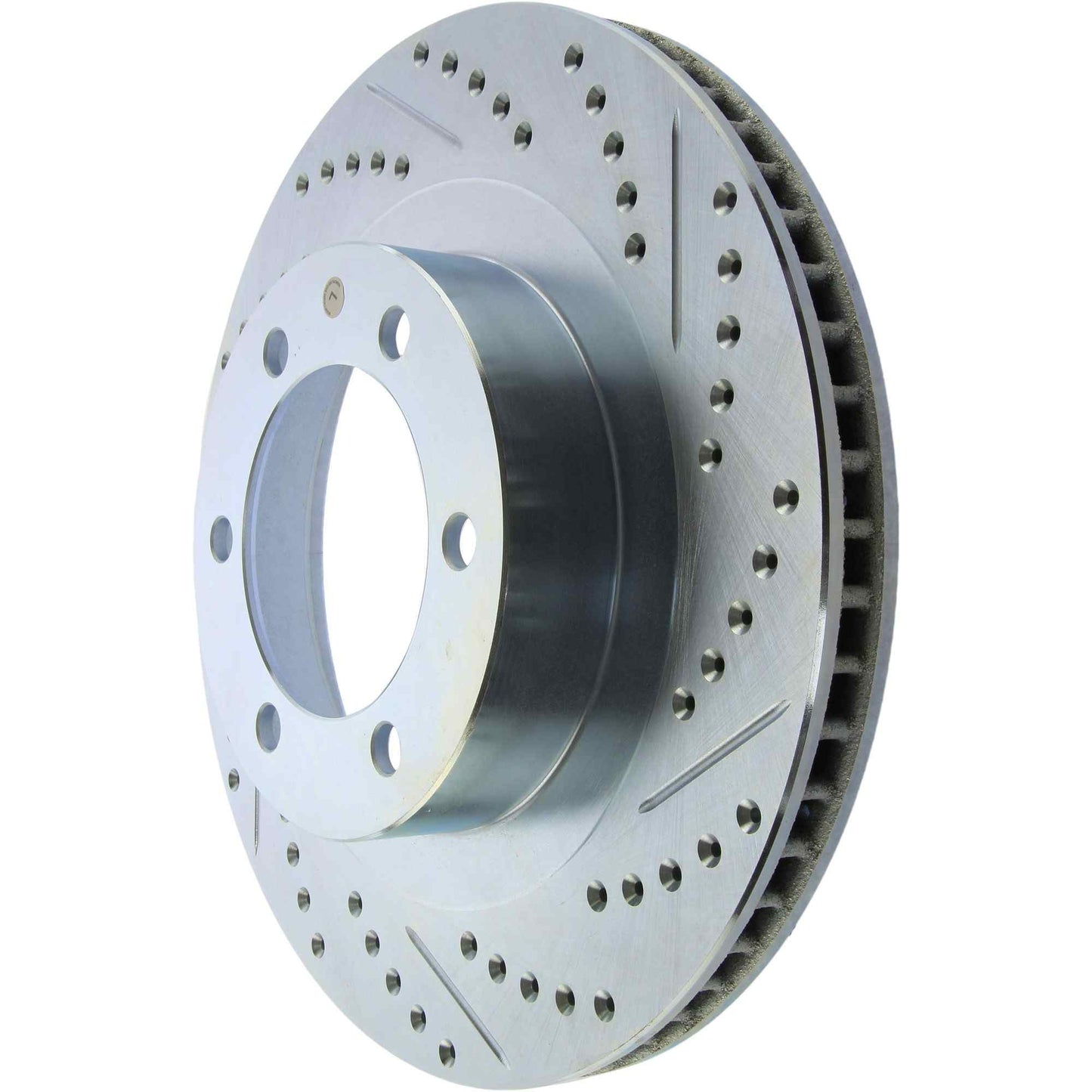StopTech Select Sport Drilled And Slotted Brake Rotor; Front Left