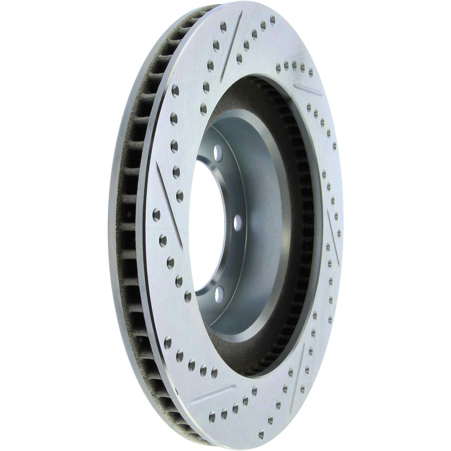 StopTech Select Sport Drilled And Slotted Brake Rotor; Front Left