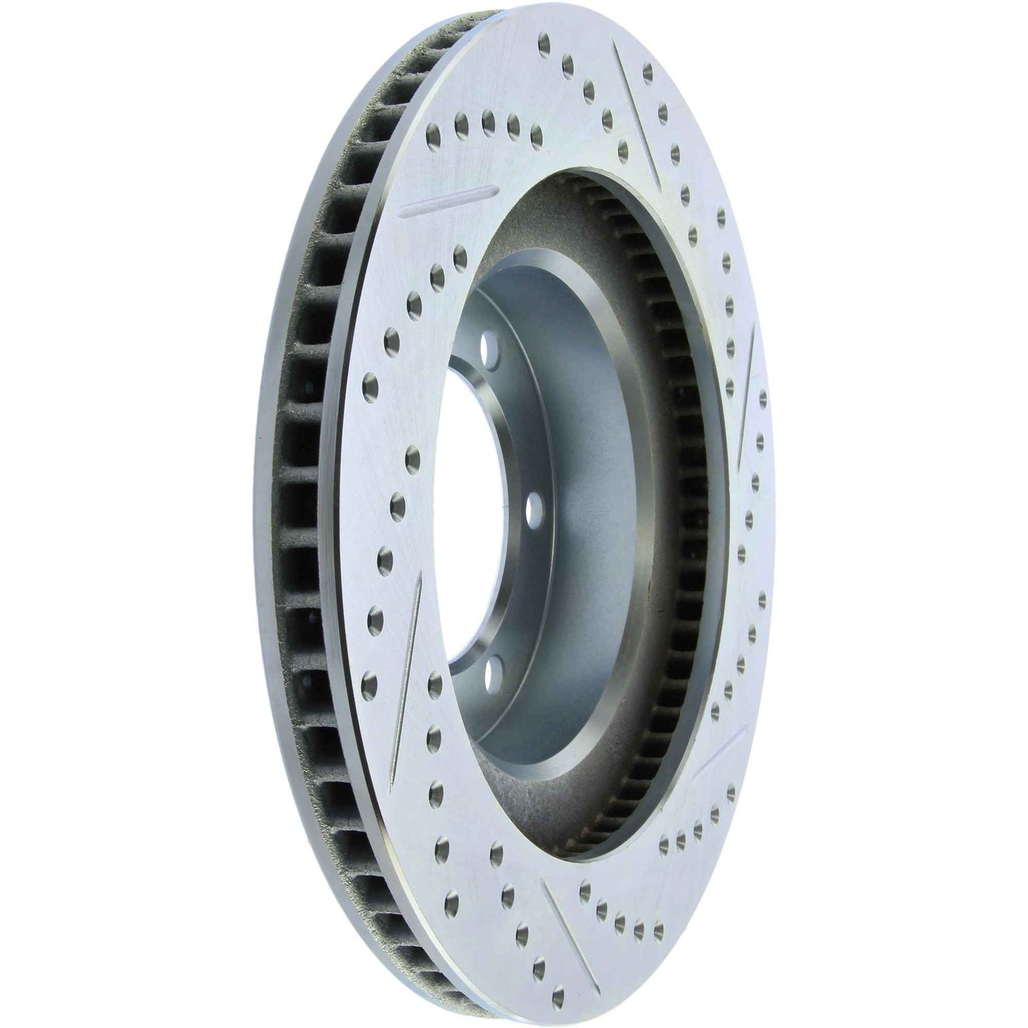 StopTech Select Sport Drilled And Slotted Brake Rotor; Front Right