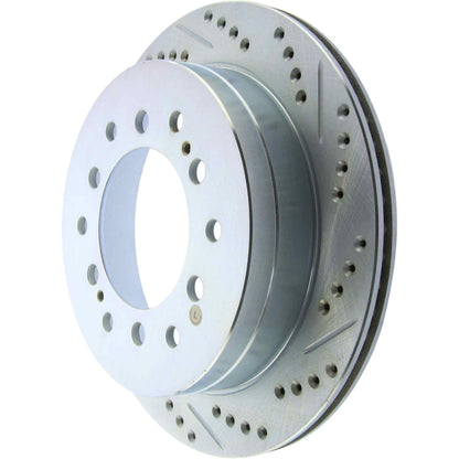 StopTech Select Sport 08-09 Toyota FJ Cruiser SportStop Slotted & Drilled Left Rear Rotor 227.44128L