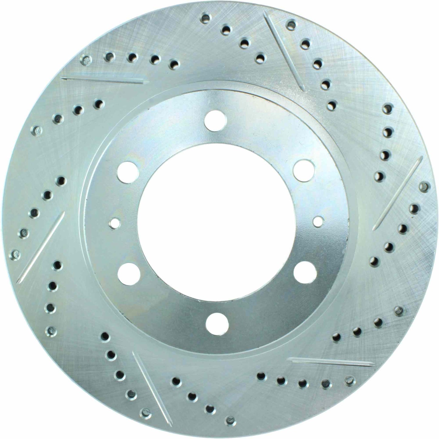 StopTech Select Sport Drilled And Slotted Brake Rotor; Front Left