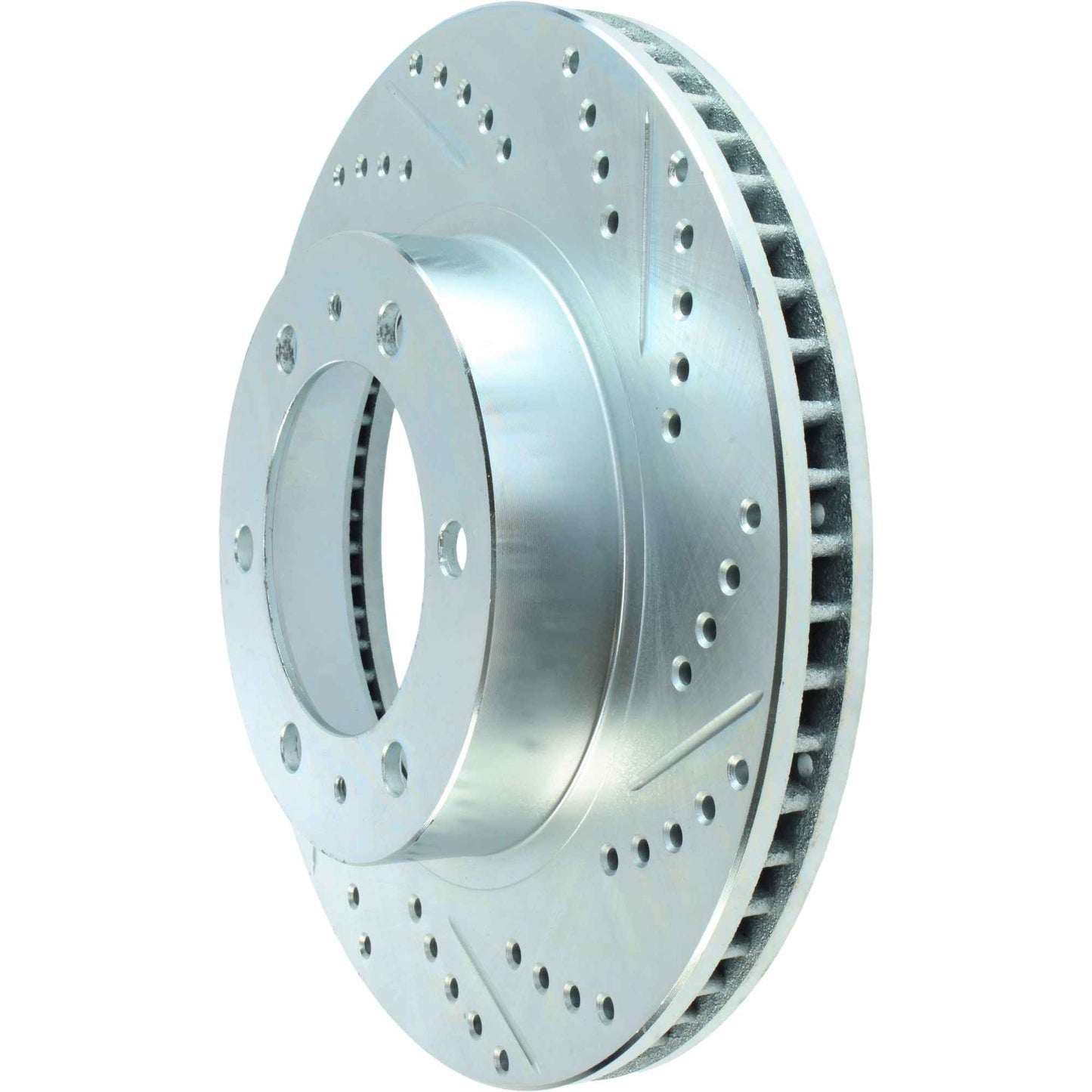 StopTech Select Sport Drilled And Slotted Brake Rotor; Front Left