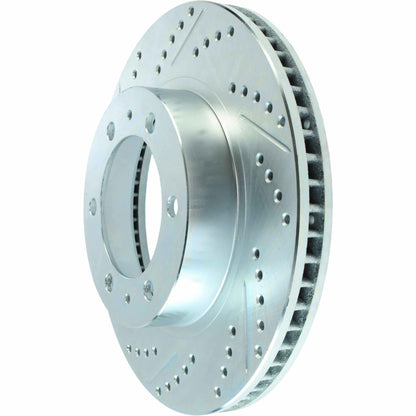 StopTech  Select Sport Drilled And Slotted Brake Rotor; Front Right