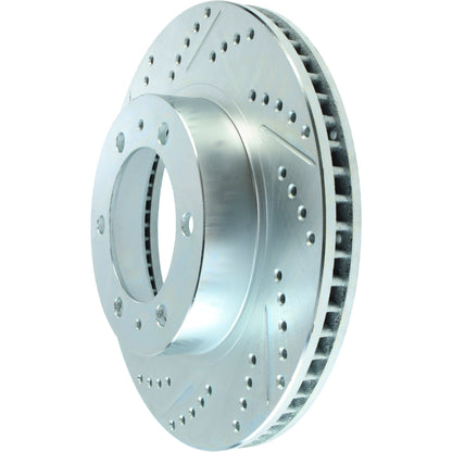StopTech  Select Sport Drilled And Slotted Brake Rotor; Front Right