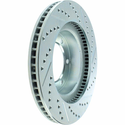 StopTech  Select Sport Drilled And Slotted Brake Rotor; Front Right