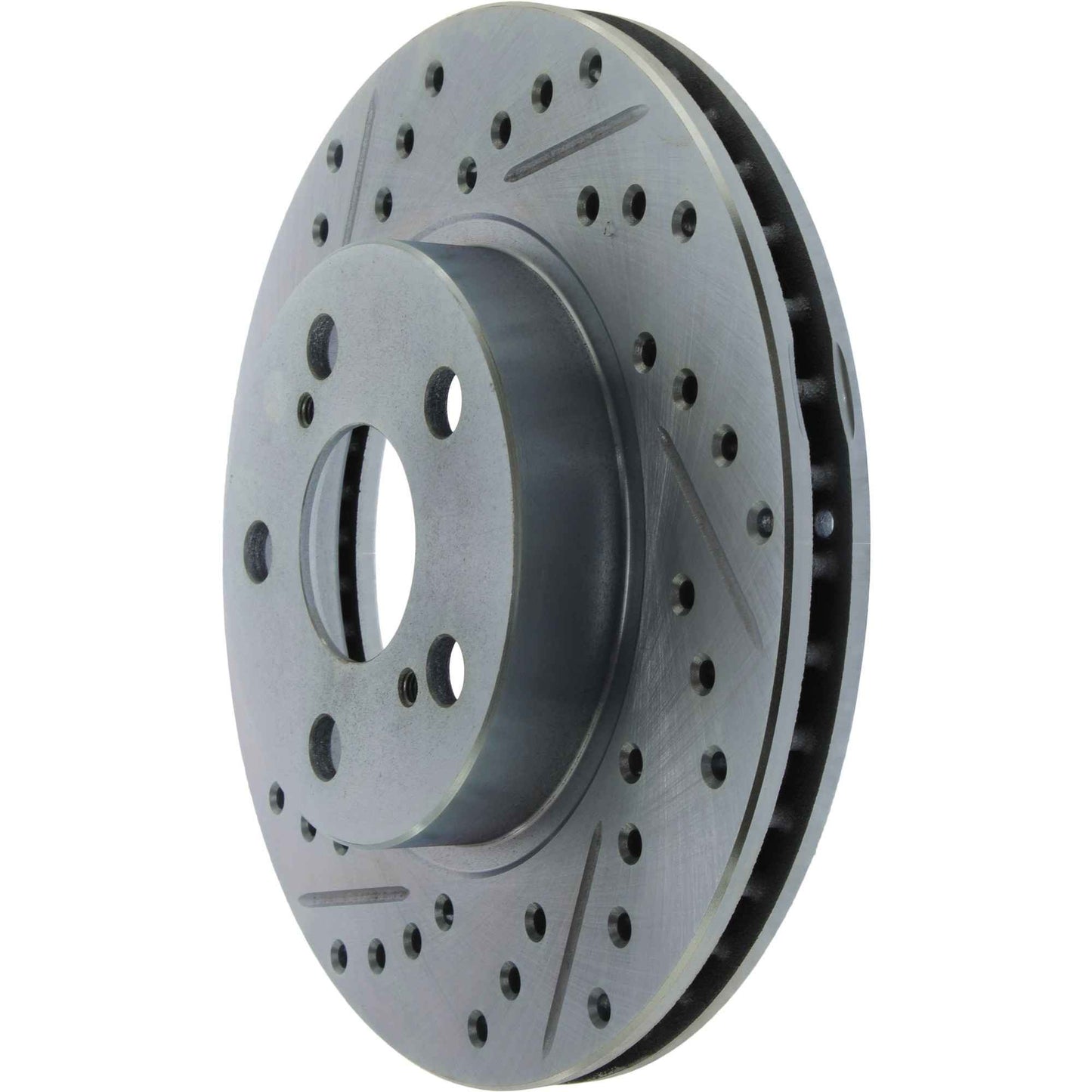 StopTech Select Sport Drilled And Slotted Brake Rotor; Front Right