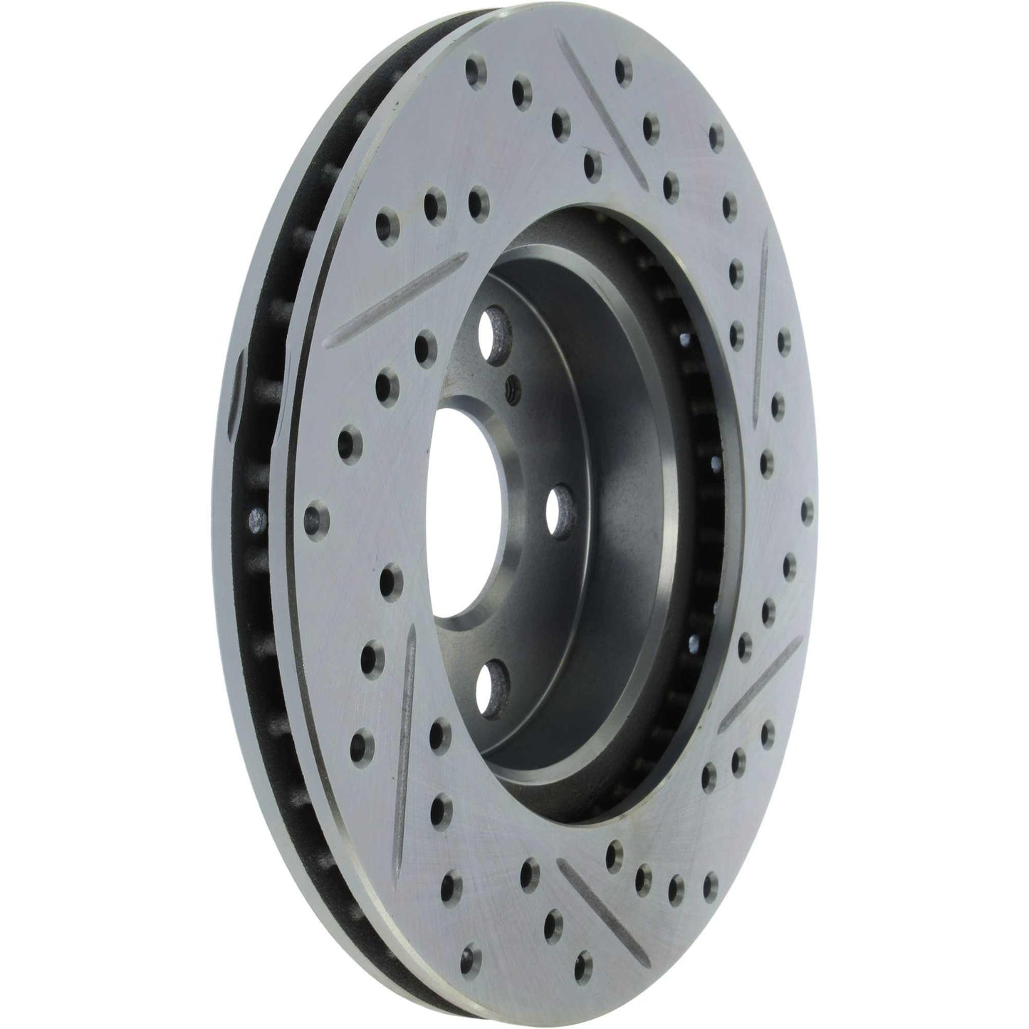 StopTech Select Sport Drilled And Slotted Brake Rotor; Front Right