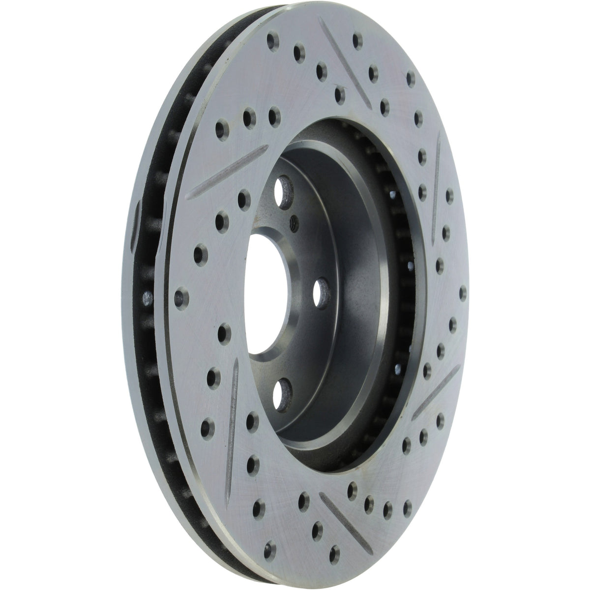 StopTech Select Sport Drilled And Slotted Brake Rotor; Front Right