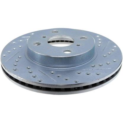 StopTech Select Sport Drilled And Slotted Brake Rotor; Front Left
