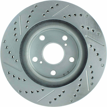 StopTech  Select Sport Drilled And Slotted Brake Rotor; Front Left