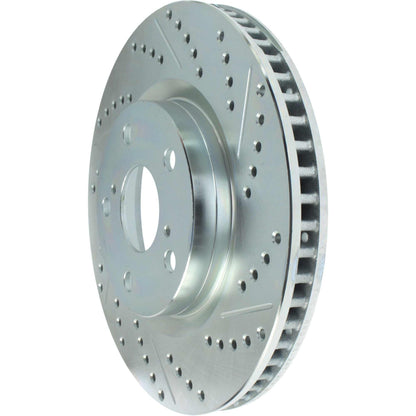 StopTech  Select Sport Drilled And Slotted Brake Rotor; Front Left
