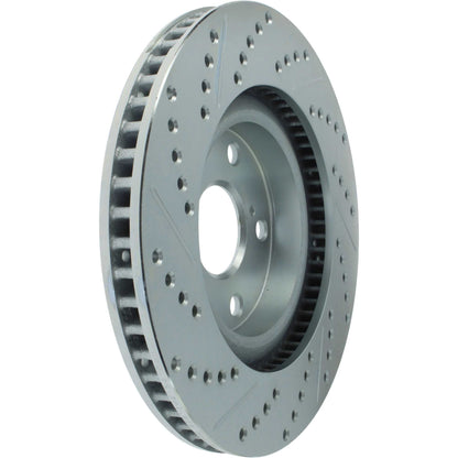 StopTech  Select Sport Drilled And Slotted Brake Rotor; Front Left