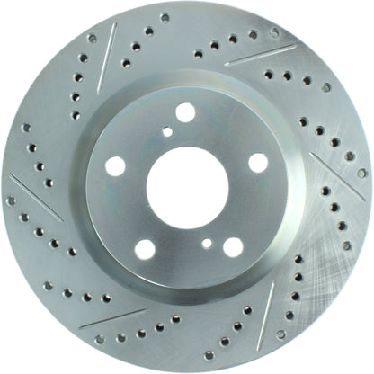 StopTech Select Sport Drilled And Slotted Brake Rotor; Front Right