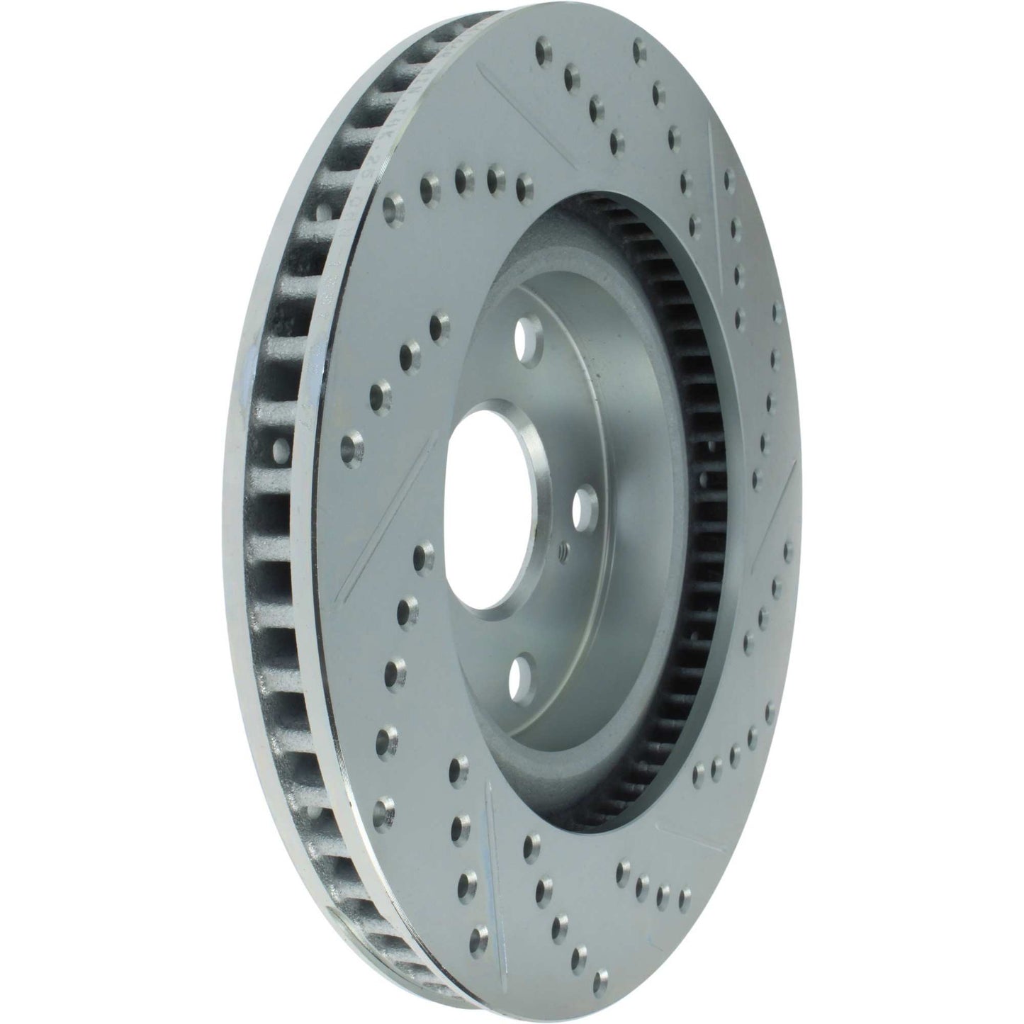 StopTech Select Sport Drilled And Slotted Brake Rotor; Front Right