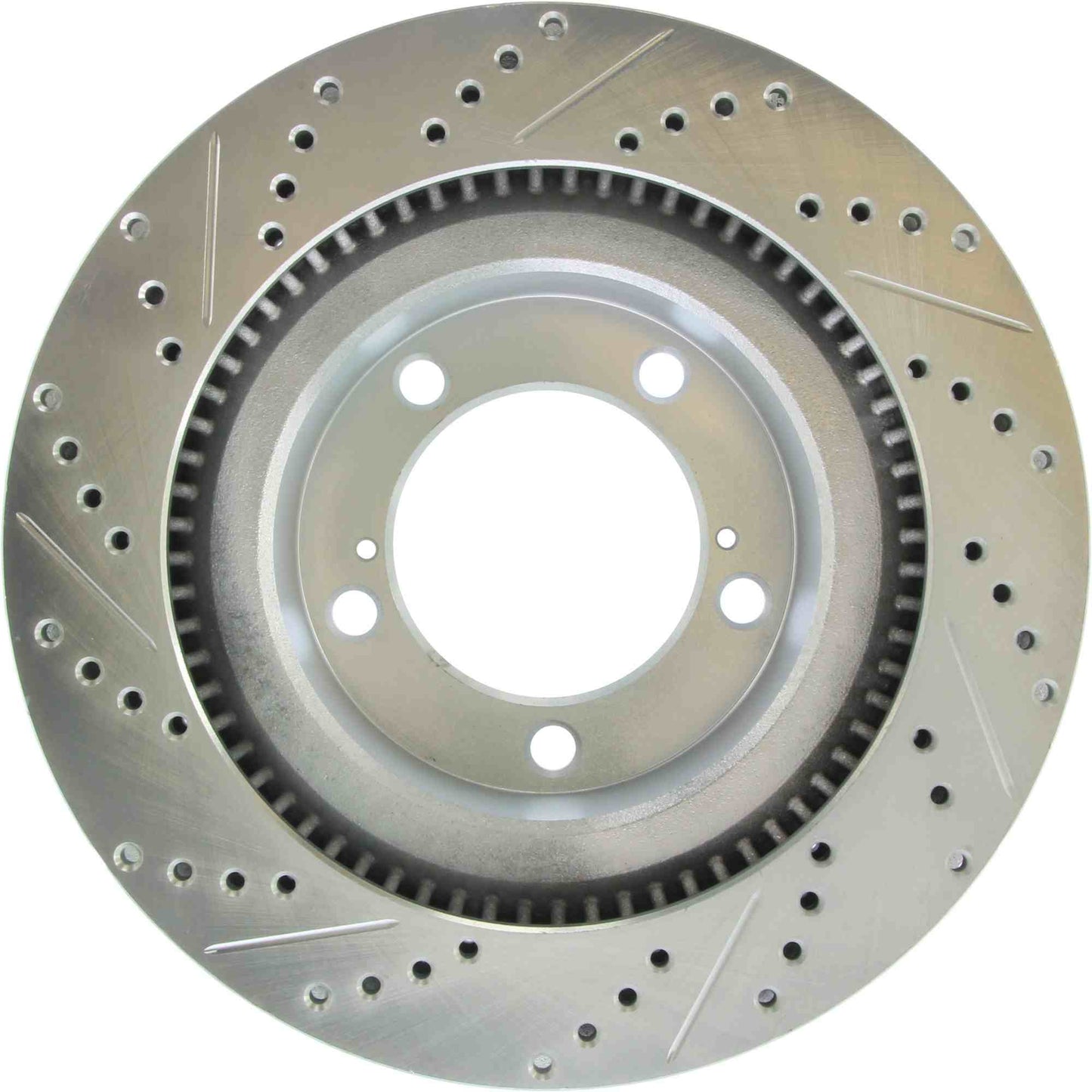 StopTech Select Sport Drilled And Slotted Brake Rotor; Front Left