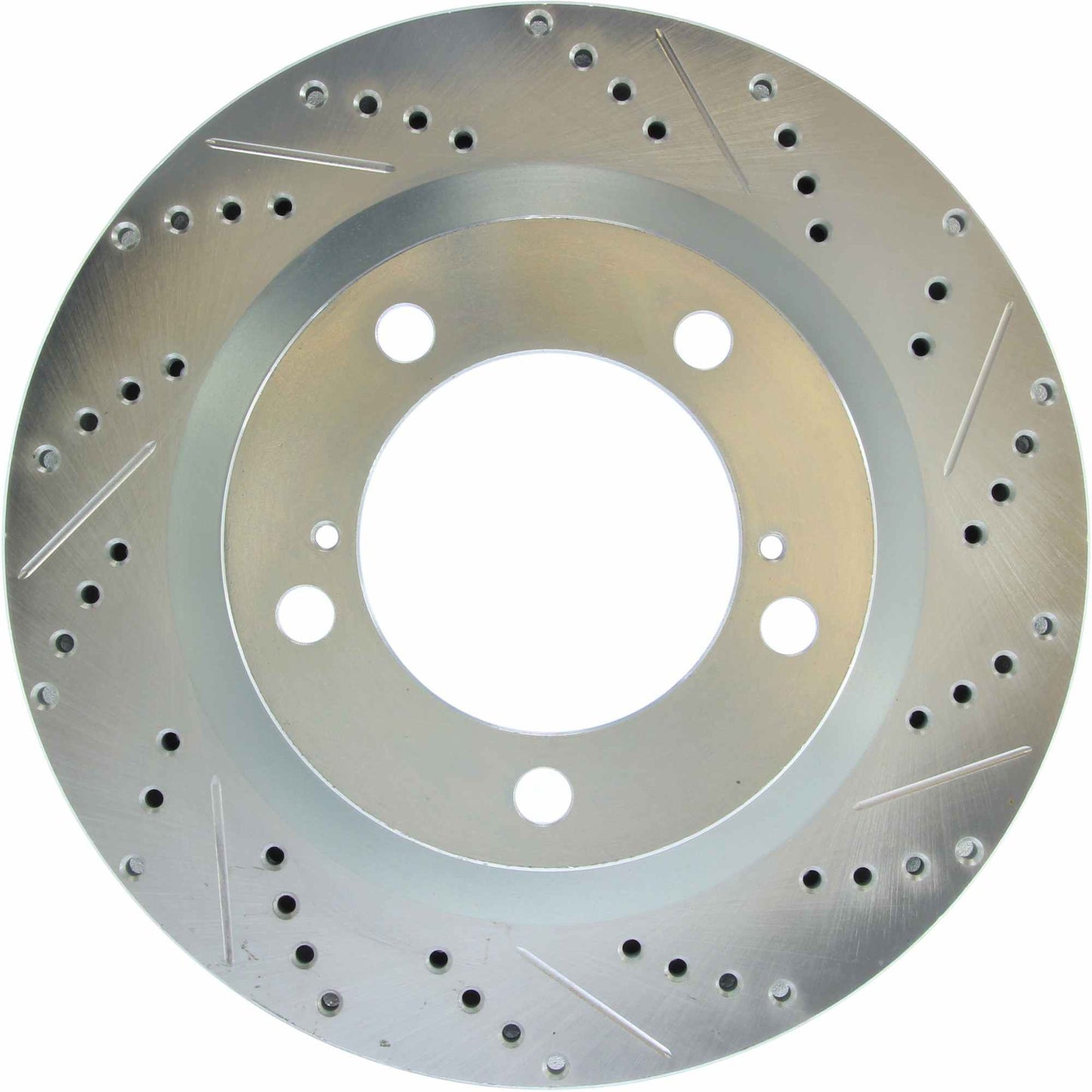 StopTech Select Sport Drilled And Slotted Brake Rotor; Front Left