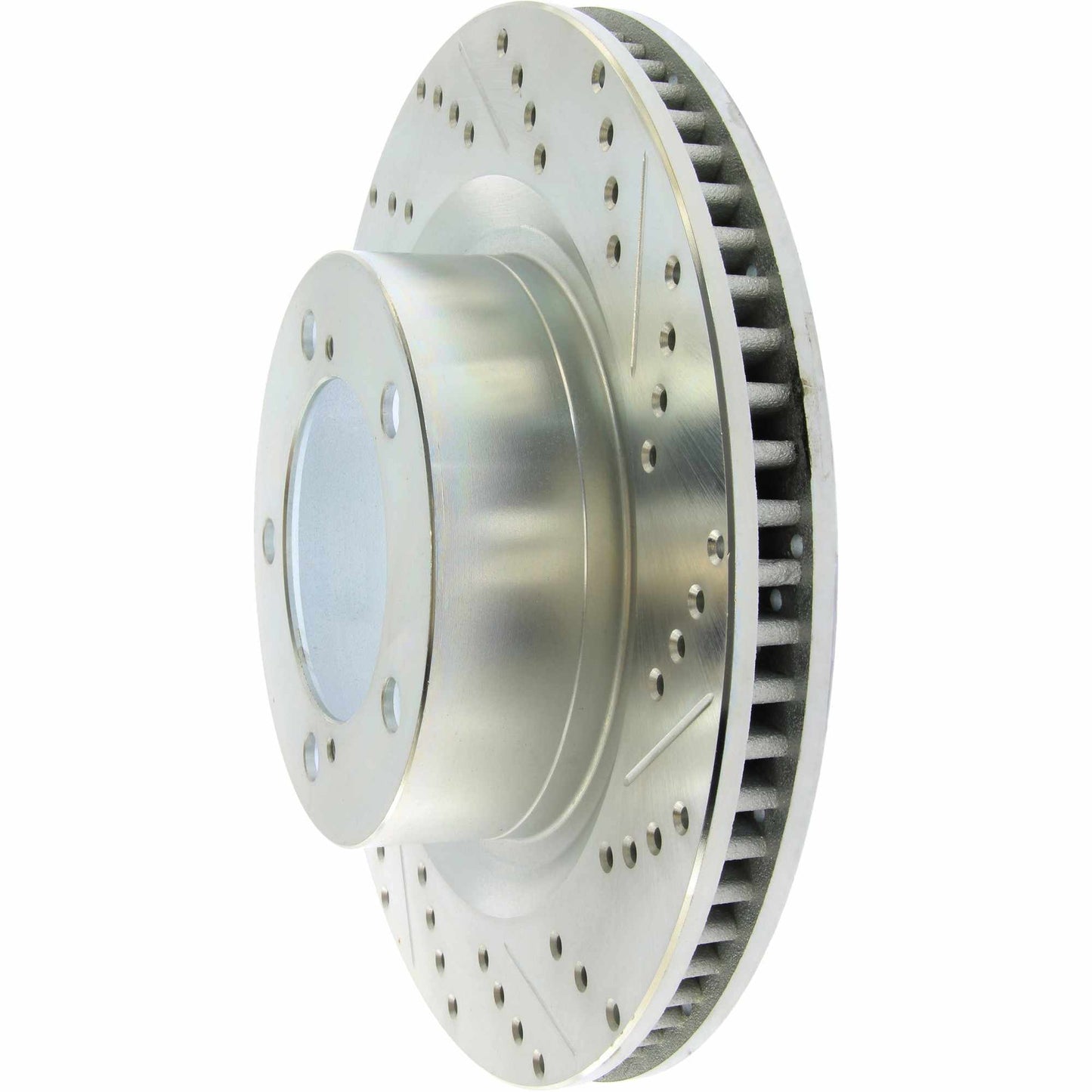 StopTech Select Sport Drilled And Slotted Brake Rotor; Front Left