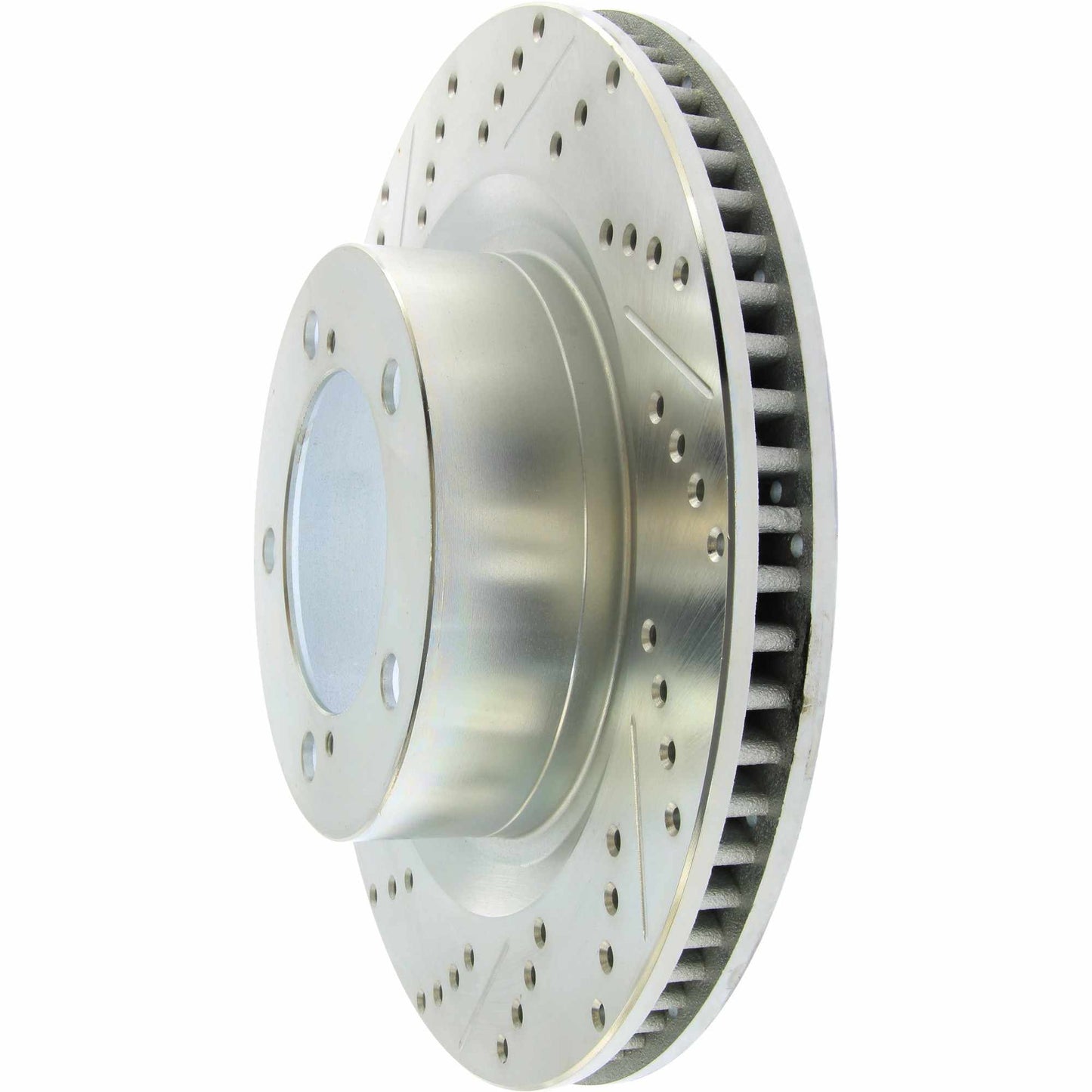 StopTech Select Sport Drilled And Slotted Brake Rotor; Front Right